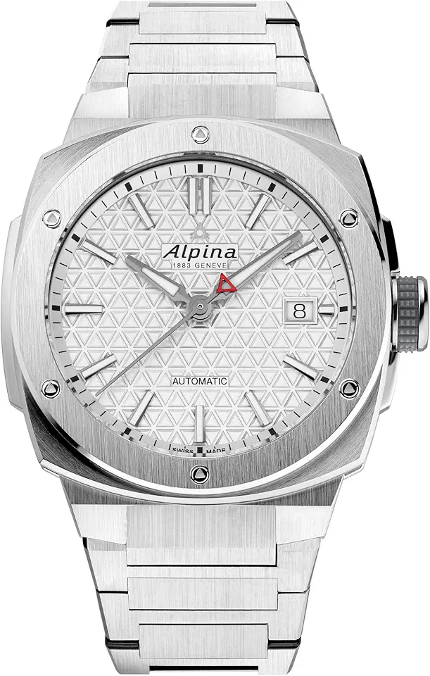 Alpina 男士's Swiss Made Alpiner 自動機械 3-Hand Calendar 手錶, 鈦金屬, White Dial, 夜光, 39mm Style: AL-525S3AE1B